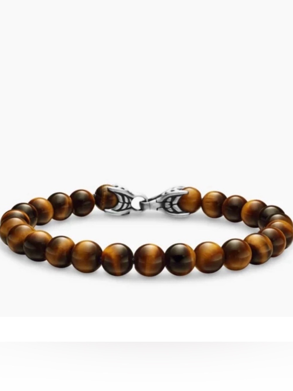 David Yurman Spiritual Tiger Eye Beaded Bracelet